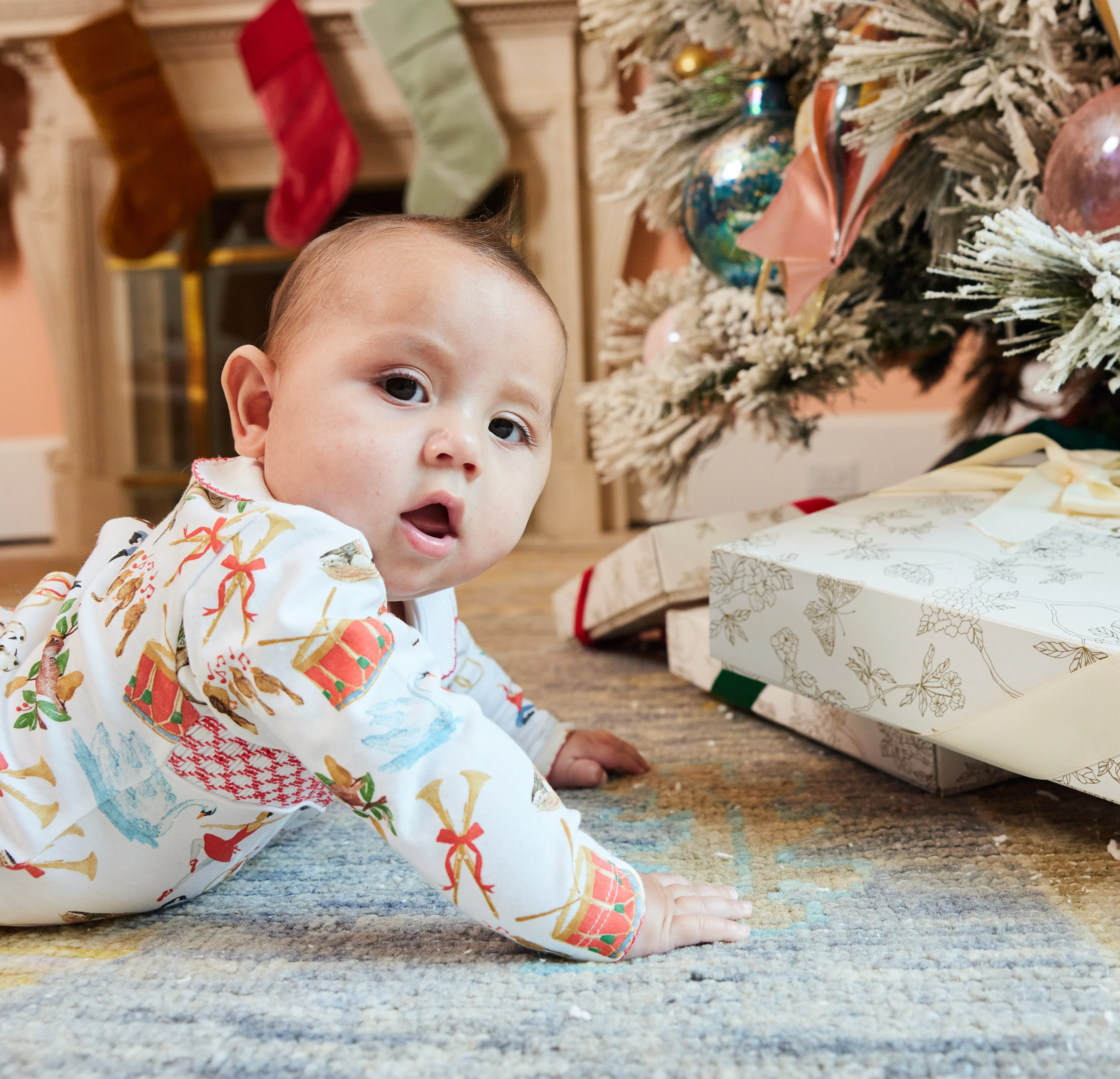 12 Days of Christmas Baby Boy Footie