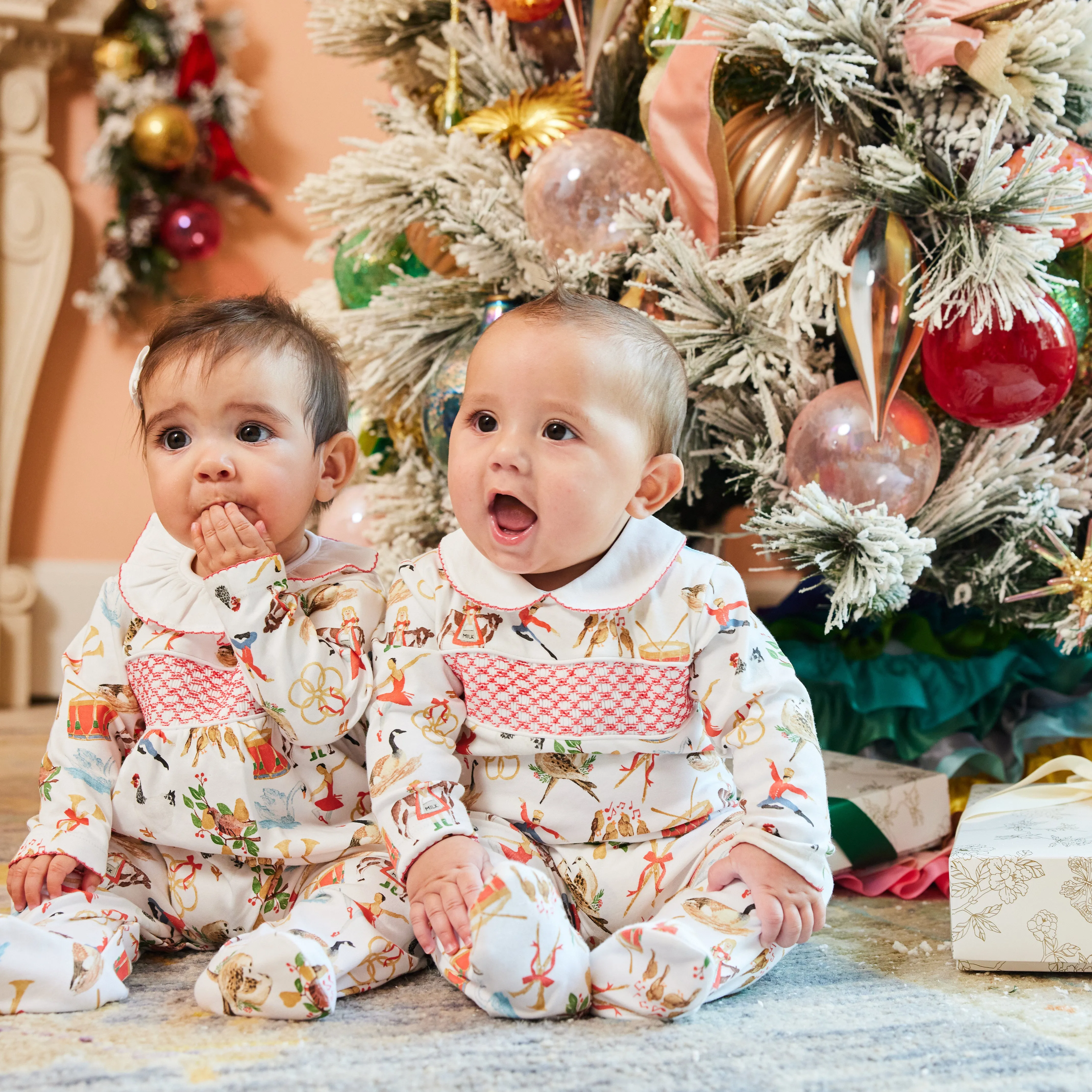 12 Days of Christmas Baby Boy Footie