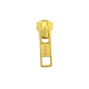 #5 YKK Metal Short Tab Slider Gilt - 10 Pack