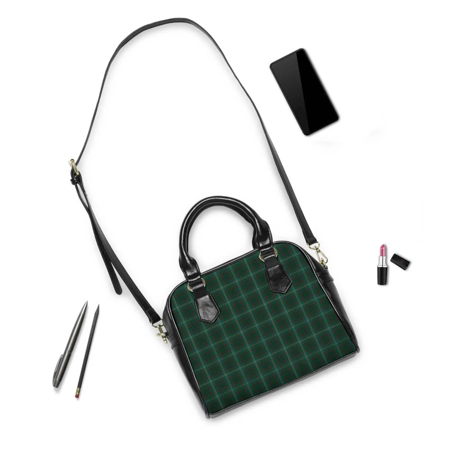 Armagh County Ireland Tartan Shoulder Handbags