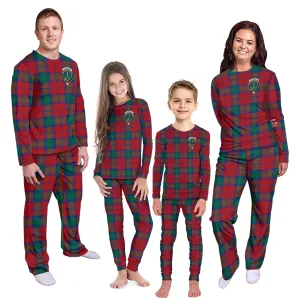 Auchinleck (Affleck) Tartan Pajamas Family Set with Family Crest