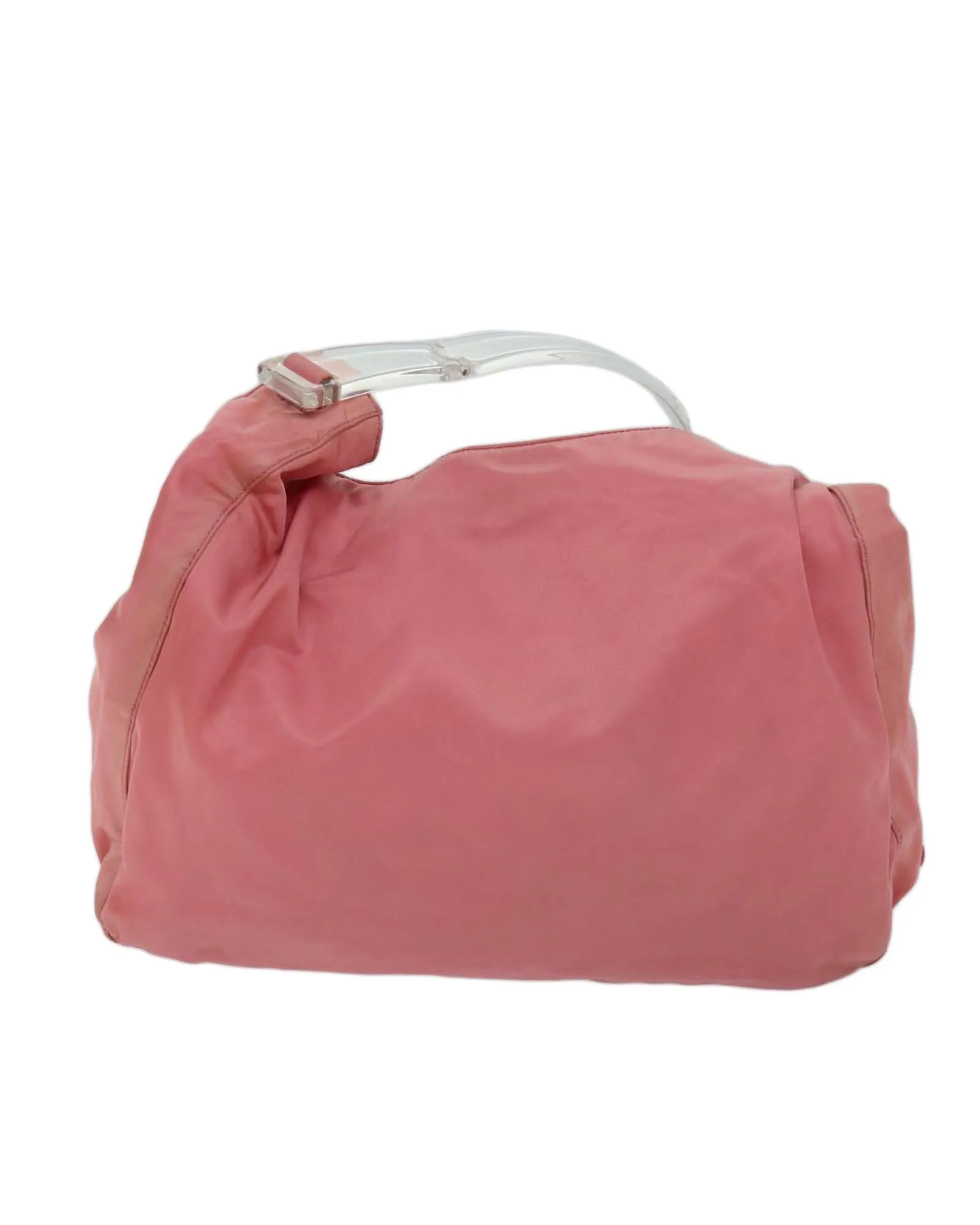 Authentic Pink Nylon Prada Shoulder Bag with Accessories - Made in Italy