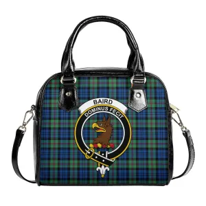 Baird Ancient Tartan Shoulder Handbags with Family Crest