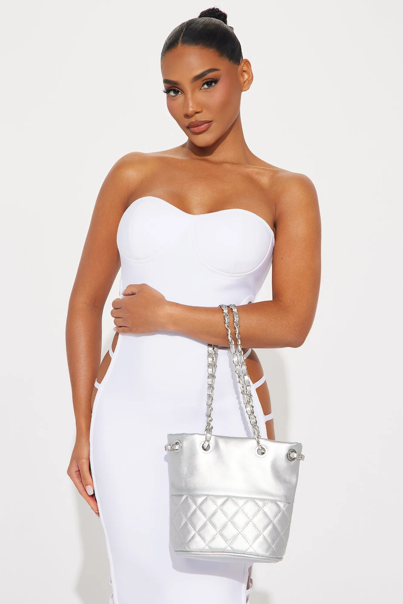 Be Classy And Sassy Handbag - Silver