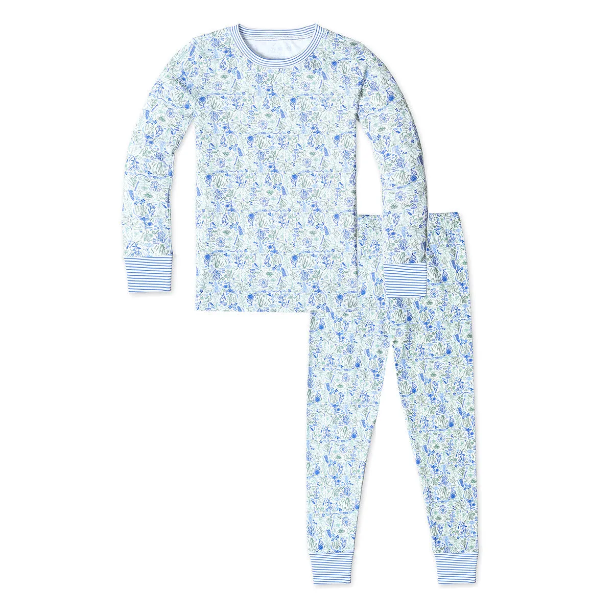 Birth Flowers Two Piece Kids Pajamas - Birth Flowers - Aster Multi