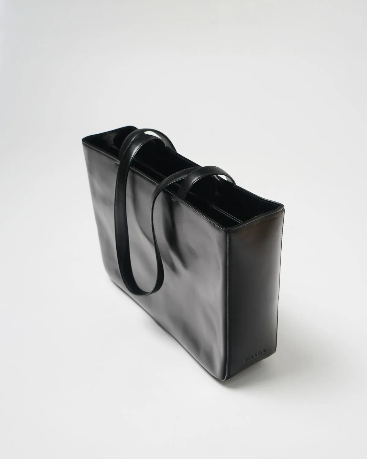 Black Leather Hand Bag