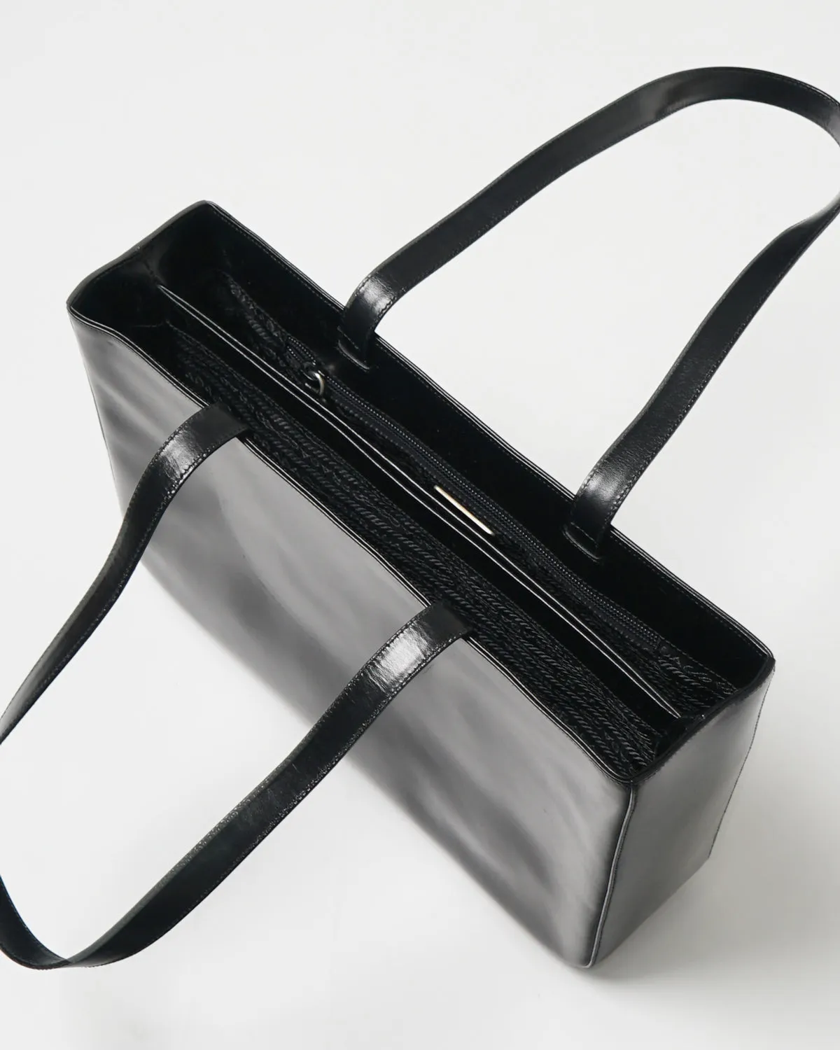 Black Leather Hand Bag