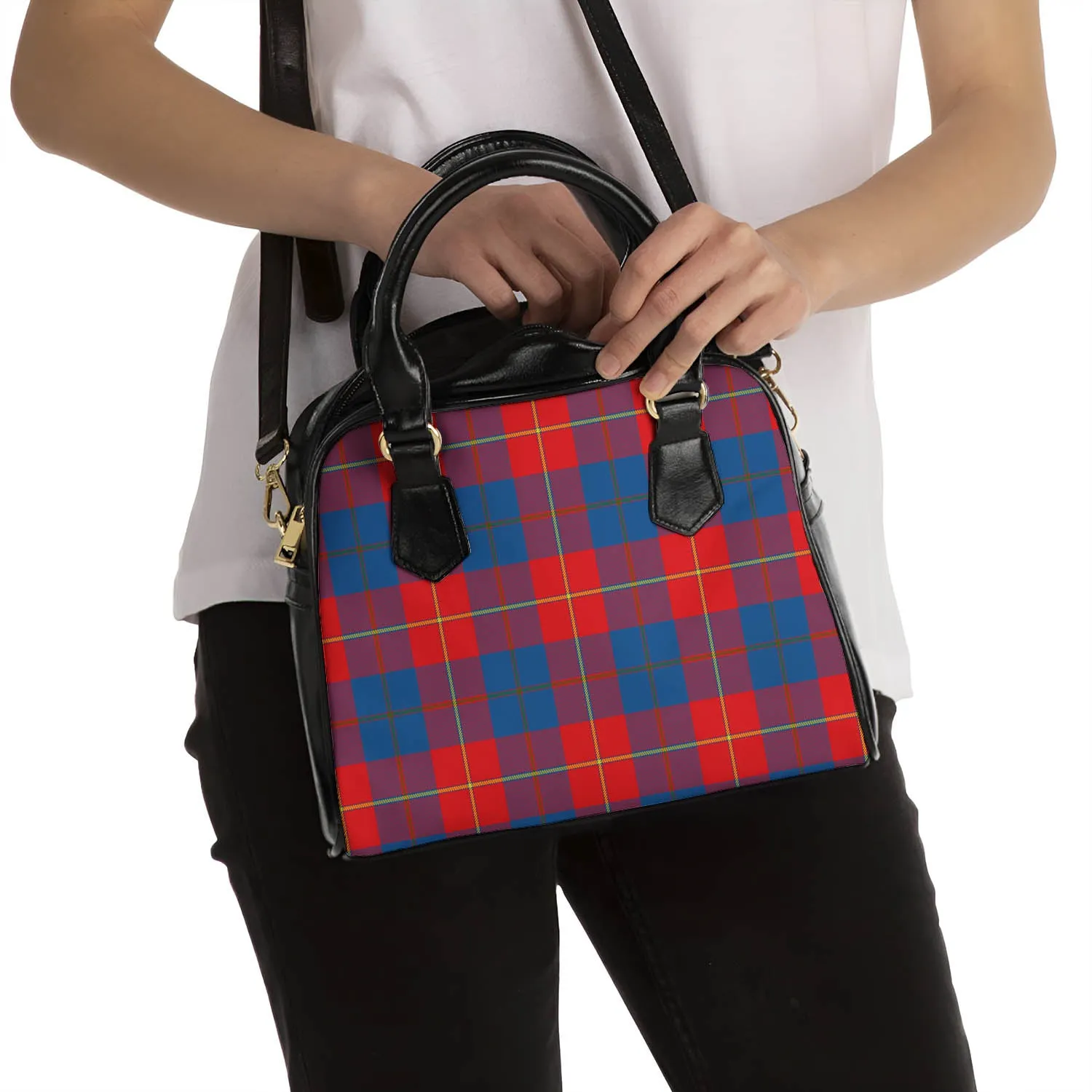 Blane Tartan Shoulder Handbags