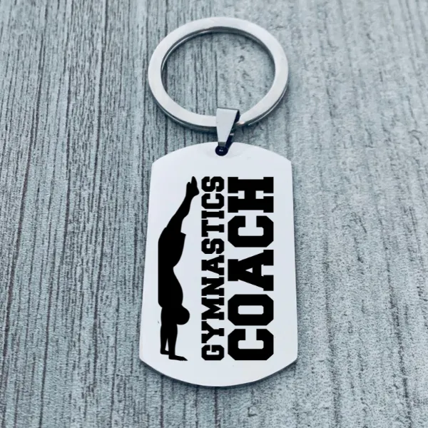 Boys Gymnastics Coach Keychain