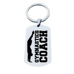 Boys Gymnastics Coach Keychain