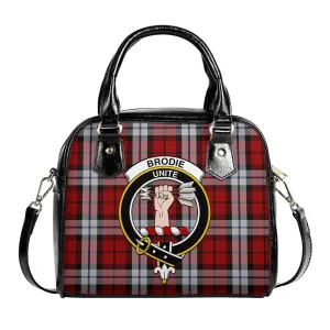 Brodie Dress Tartan Shoulder Handbags with Family Crest