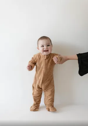 Brown Sugar | Terry Zip Pajamas