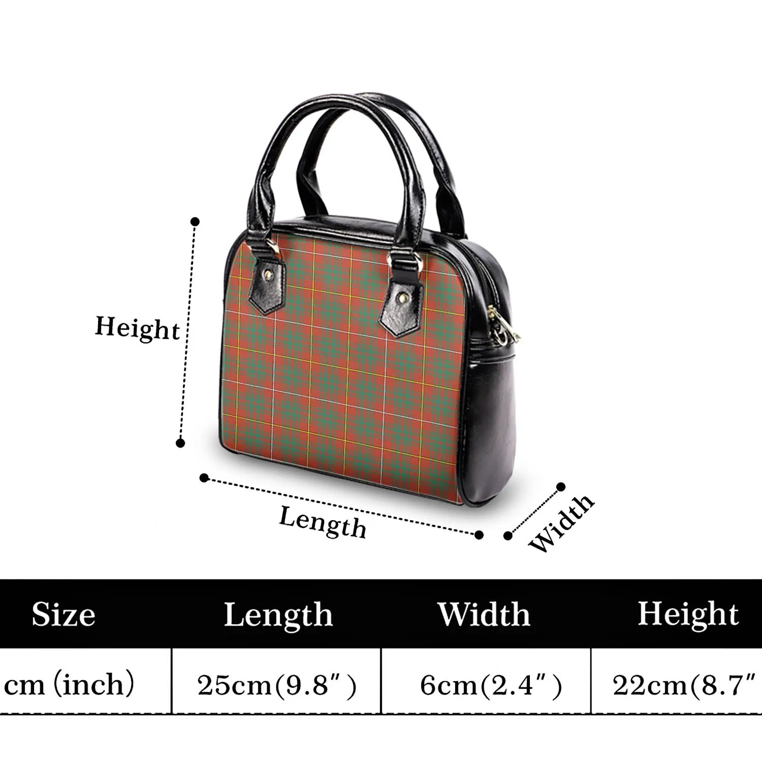 Bruce Ancient Tartan Shoulder Handbags