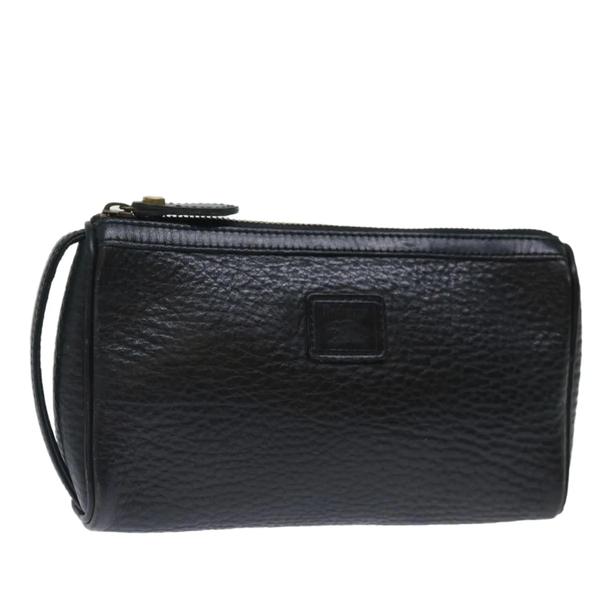 BURBERRYSs Clutch Bag Leather Black  ar11739