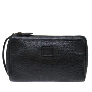 BURBERRYSs Clutch Bag Leather Black  ar11739