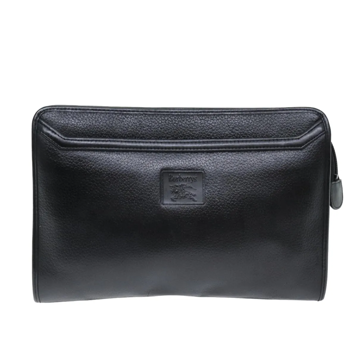 BURBERRYSs Clutch Bag Leather Black  bs14647