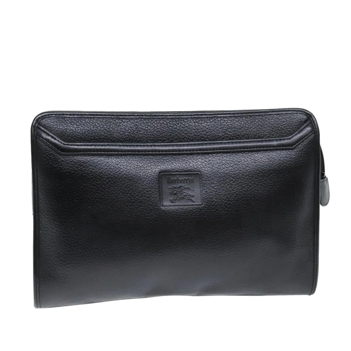 BURBERRYSs Clutch Bag Leather Black  bs14647