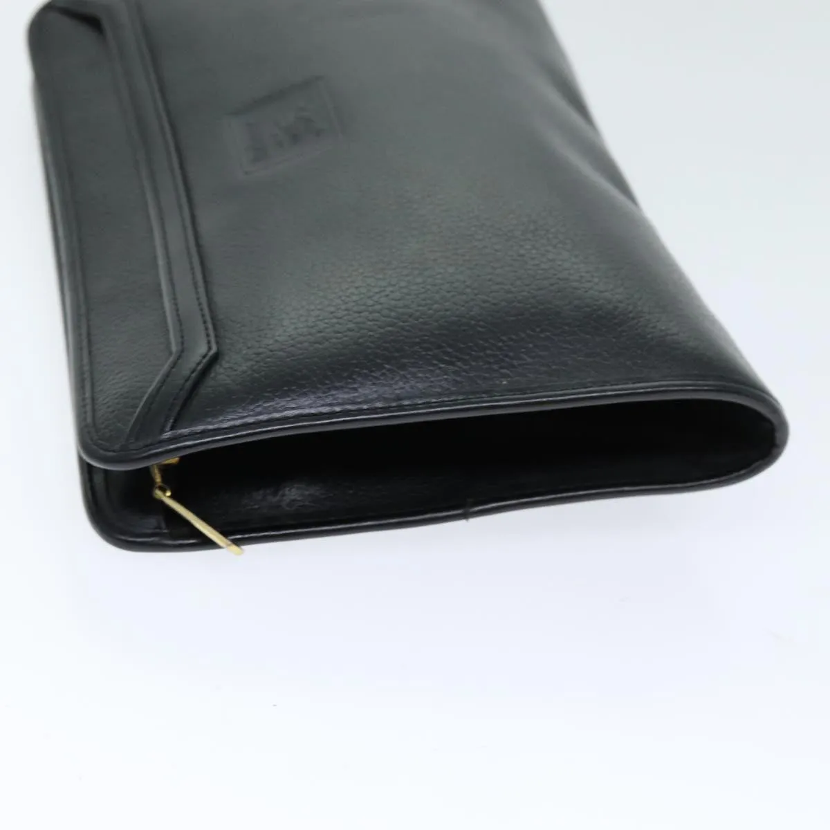 BURBERRYSs Clutch Bag Leather Black  bs14647