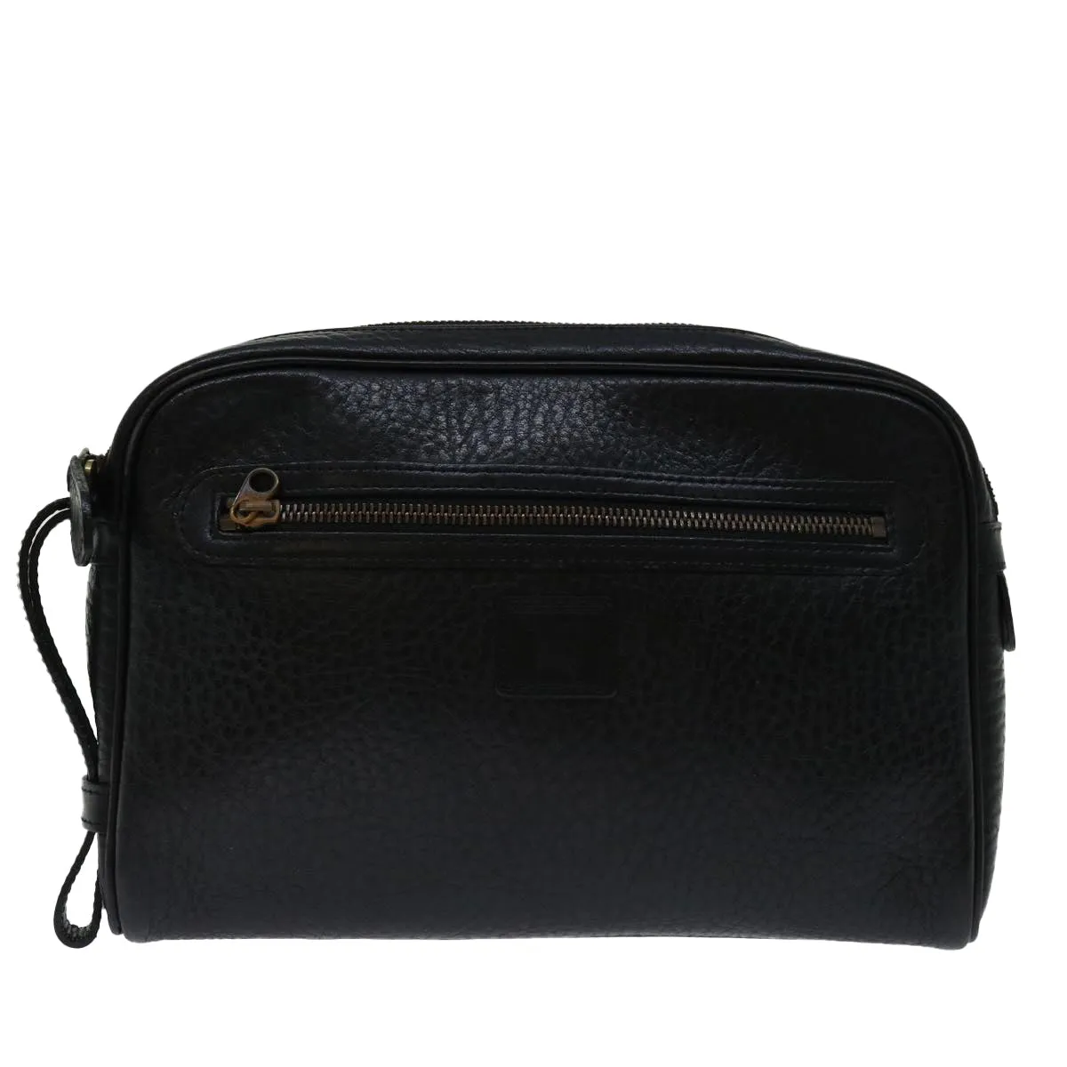 BURBERRYSs Clutch Bag Leather Black  yk11126