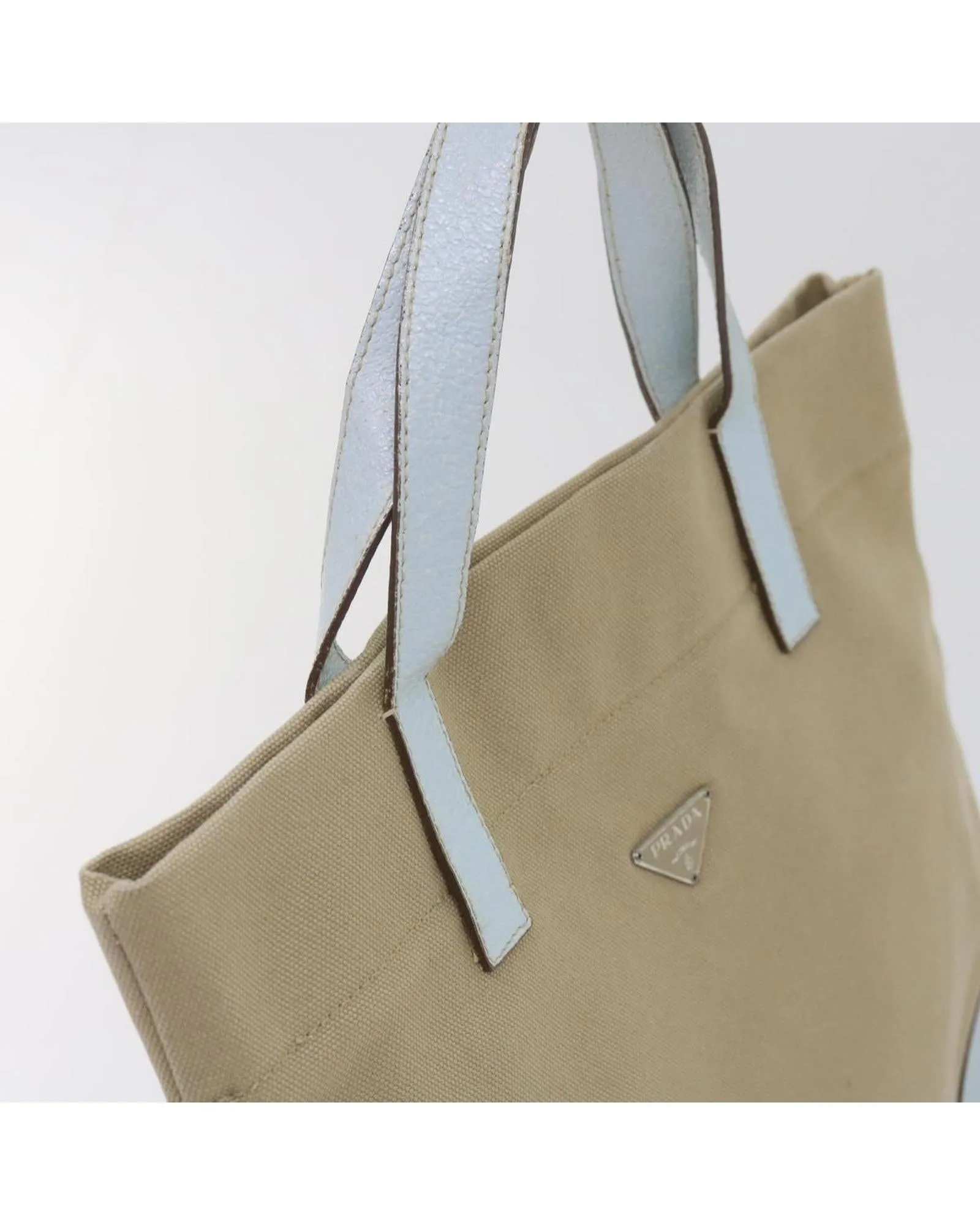 Canvas Beige Hand Bag by Prada