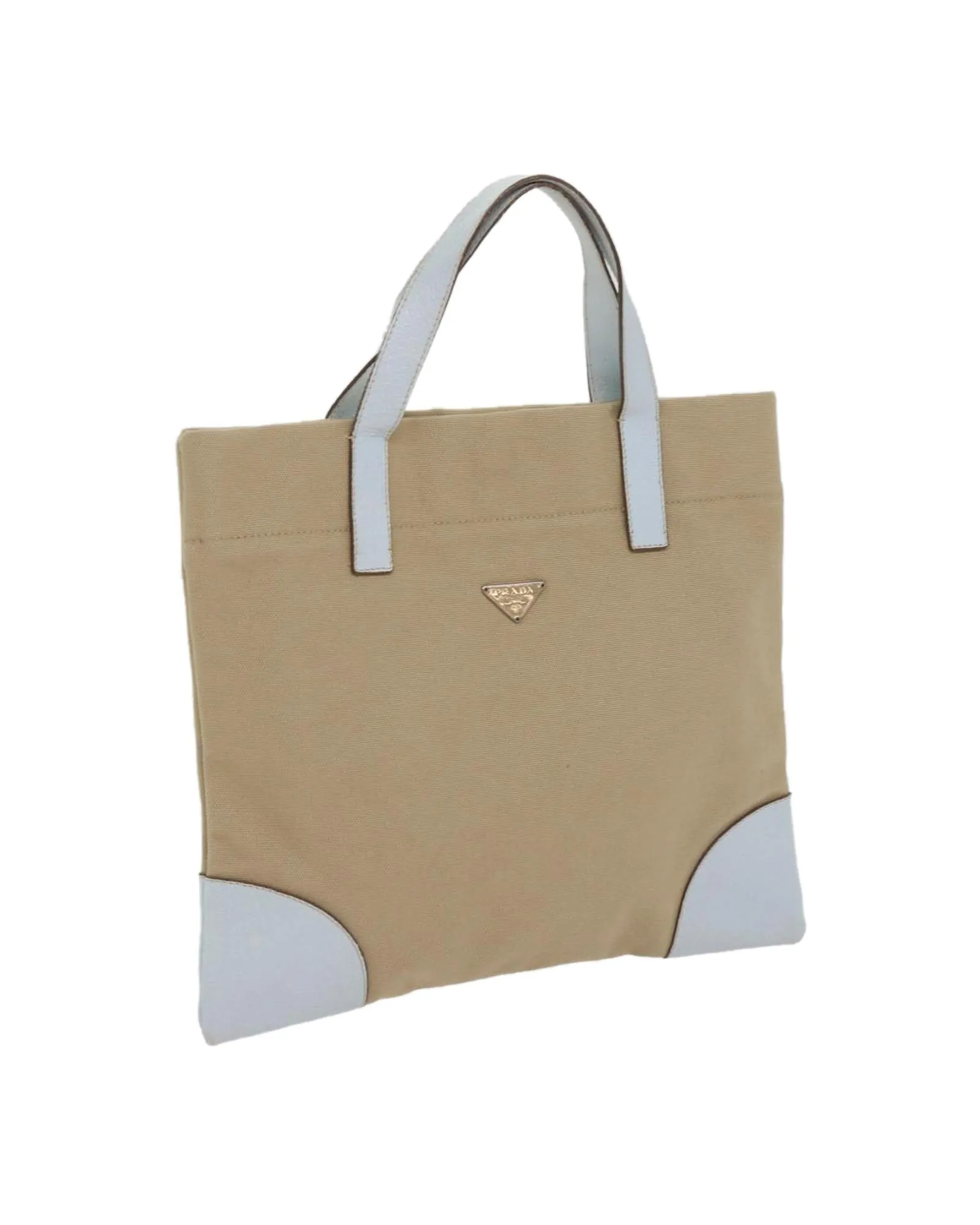 Canvas Beige Hand Bag by Prada