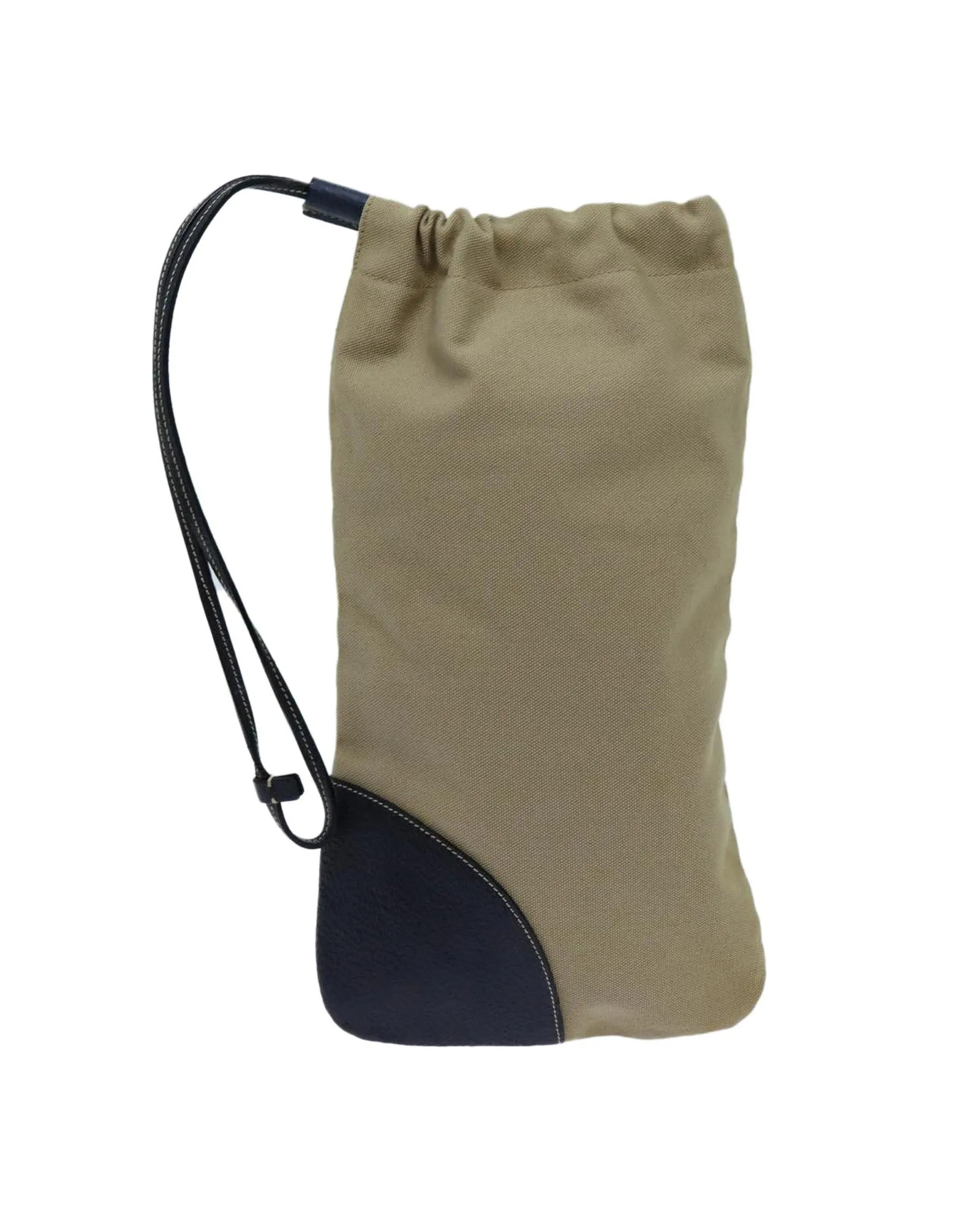 Canvas Beige Pouch with Accessories - Italian Made