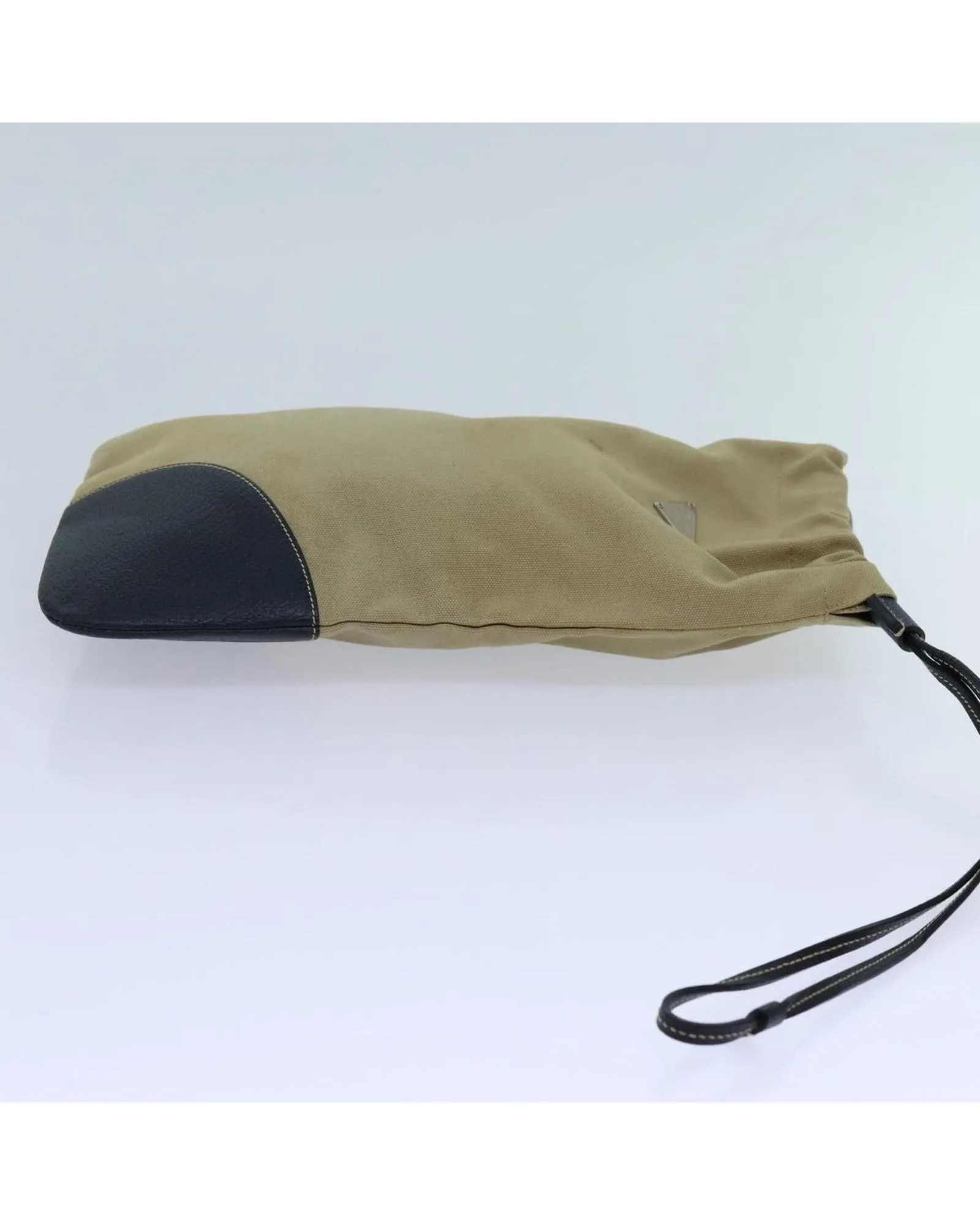 Canvas Beige Pouch with Accessories - Italian Made