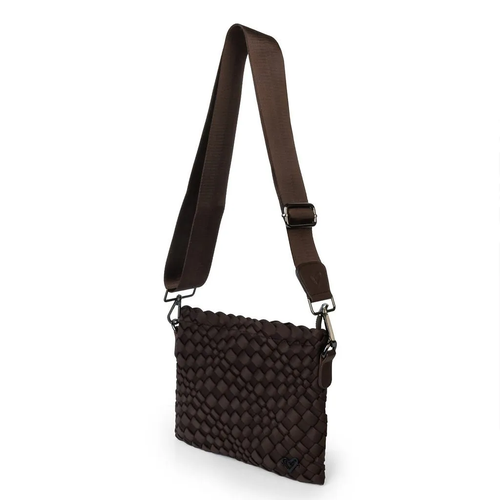 Charlotte Woven Crossbody - Espresso