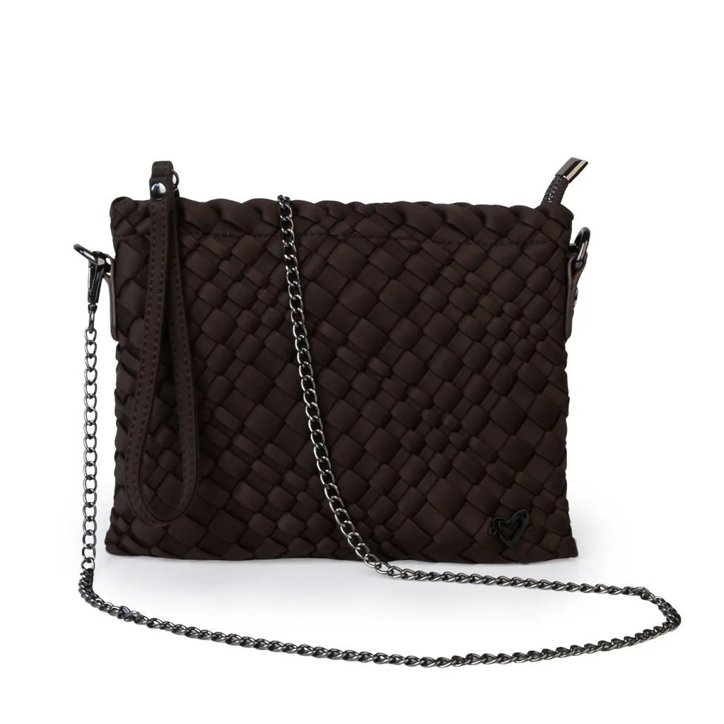 Charlotte Woven Crossbody - Espresso