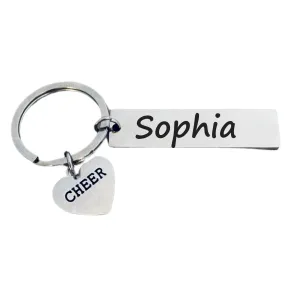 Custom Engraved Cheer Keychain