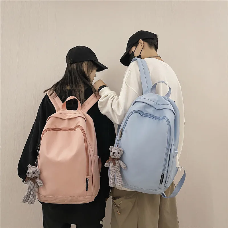 deanwangkt  Schoolbag Men's Ins Korean Harajuku Ulzzang Women's High School and College Student Versatile Large Capacity Travel Backpack Backpack