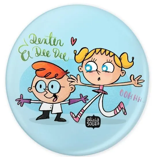 Dexter & Deedee Badge