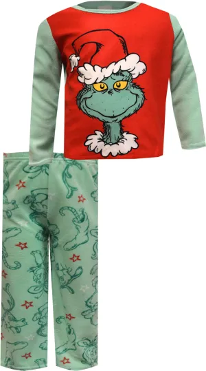 Dr. Seuss The Grinch Happiest Grinch Fleece Pajamas