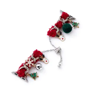 Festive Christmas Pendant Watch Band