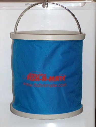 Fish N Mate Blue Folding Bucket