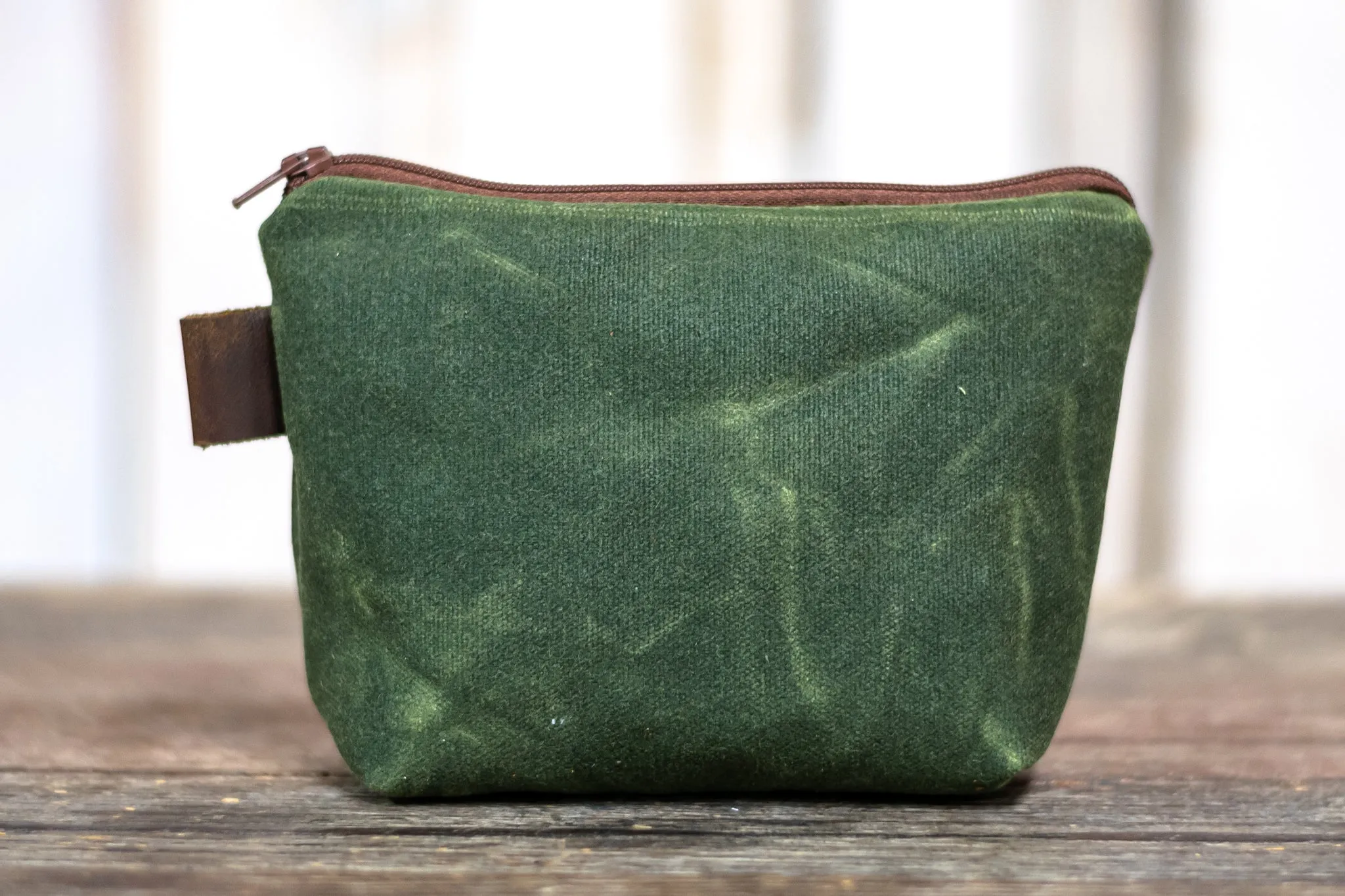 Flagship Colors | Handmade Waxed Canvas Zipper Pouch