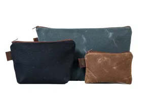 Flagship Colors | Handmade Waxed Canvas Zipper Pouch