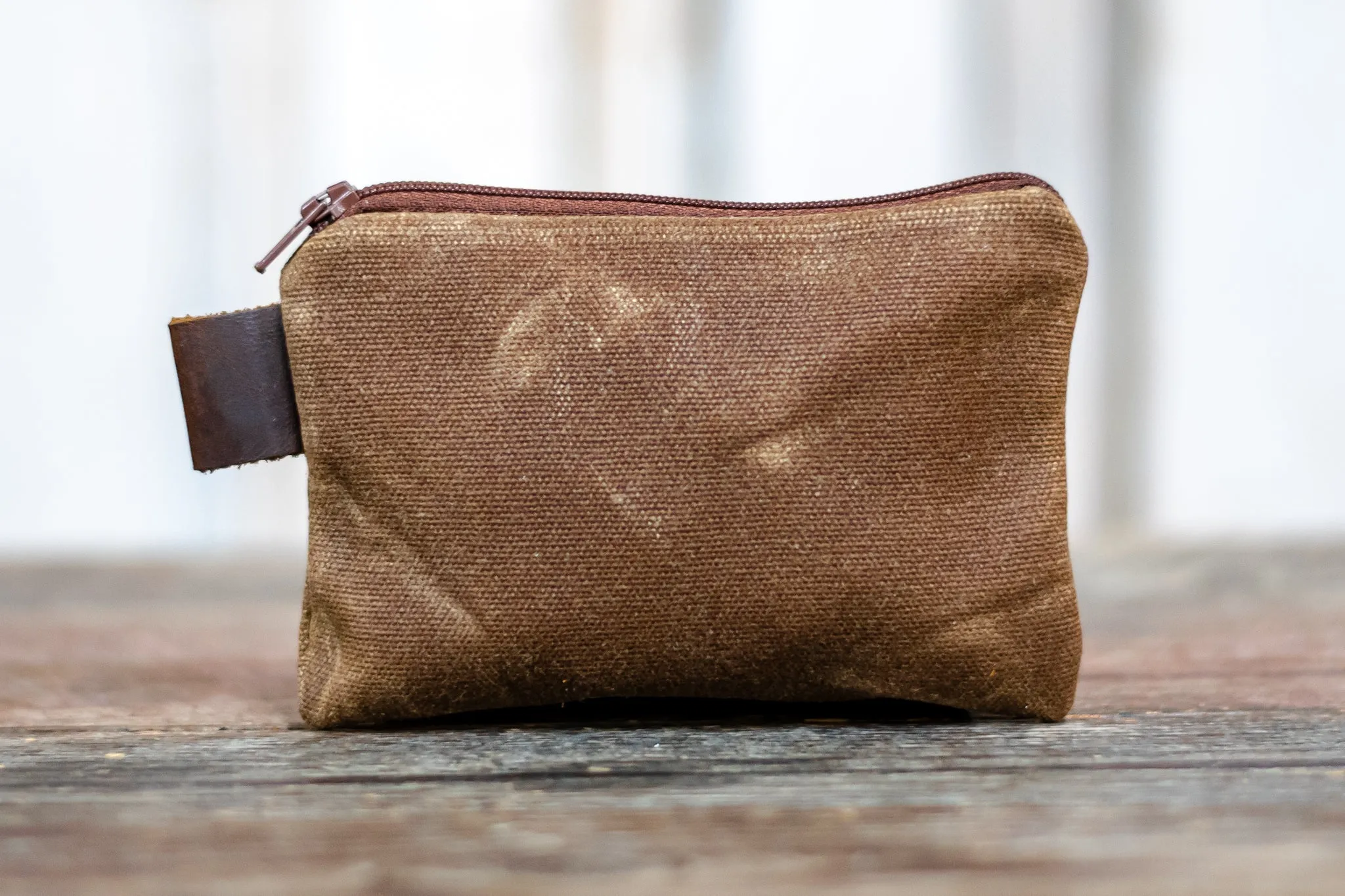 Flagship Colors | Handmade Waxed Canvas Zipper Pouch