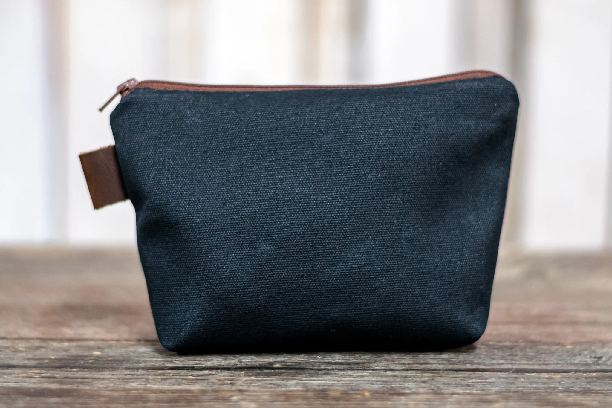 Flagship Colors | Handmade Waxed Canvas Zipper Pouch