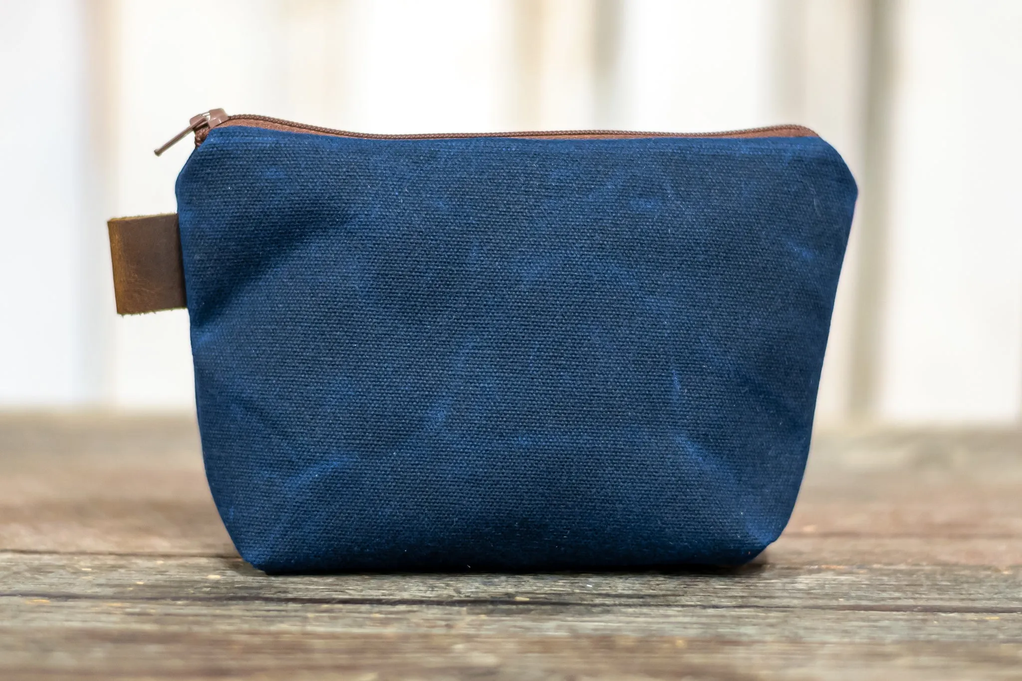 Flagship Colors | Handmade Waxed Canvas Zipper Pouch