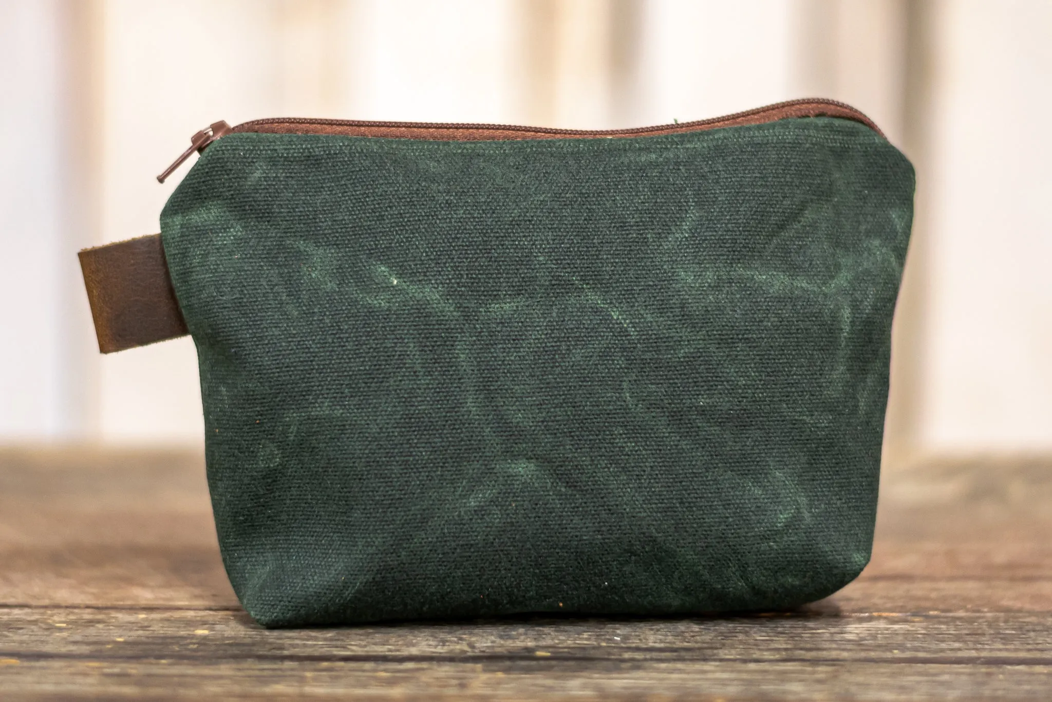 Flagship Colors | Handmade Waxed Canvas Zipper Pouch