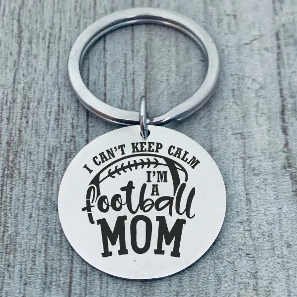 Football Mom Keychain