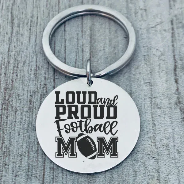 Football Mom Keychain