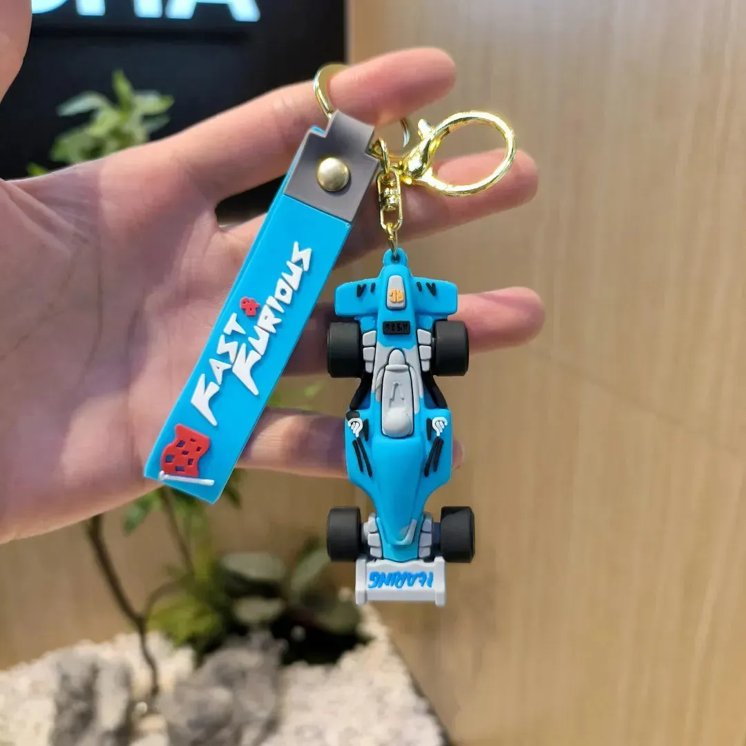 Formula 1 Racing Car 3D Keychain