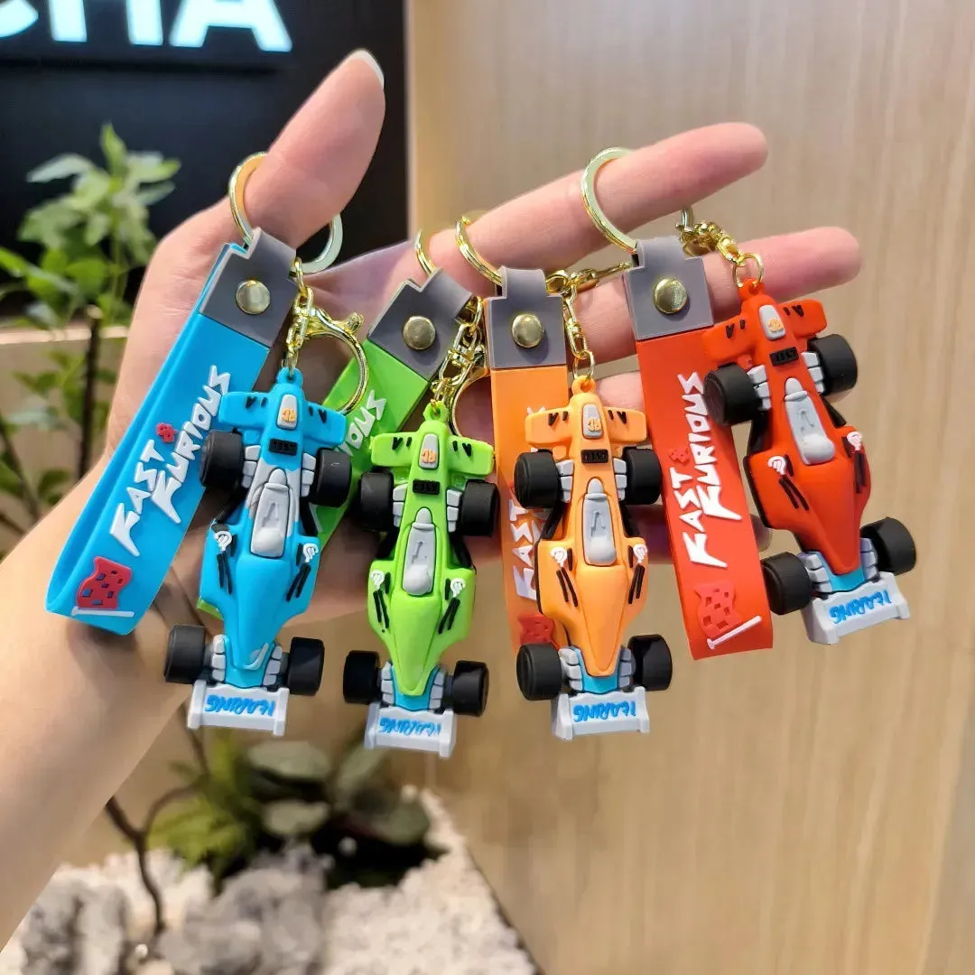 Formula 1 Racing Car 3D Keychain