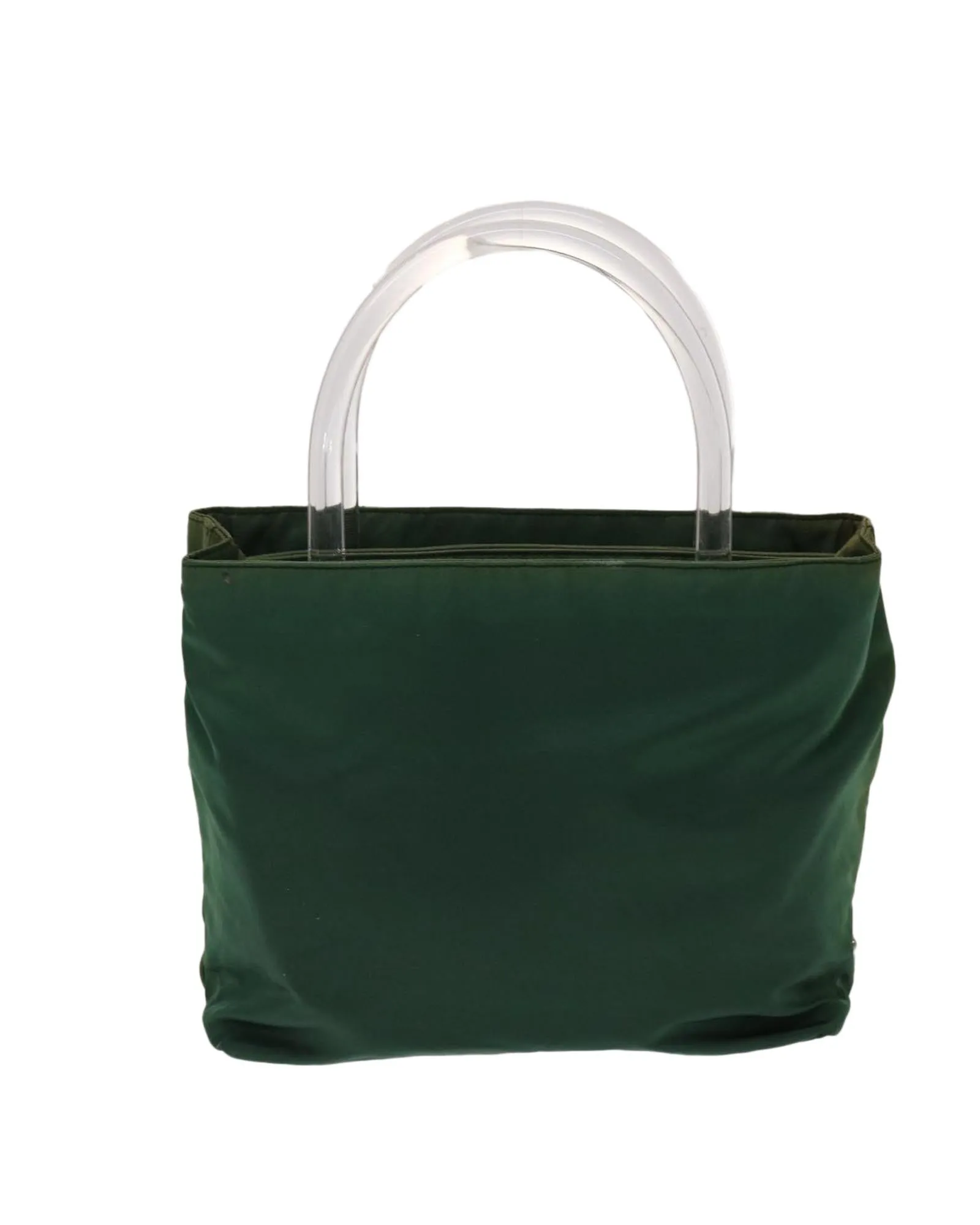 Green Nylon Hand Bag with Authenticity Card