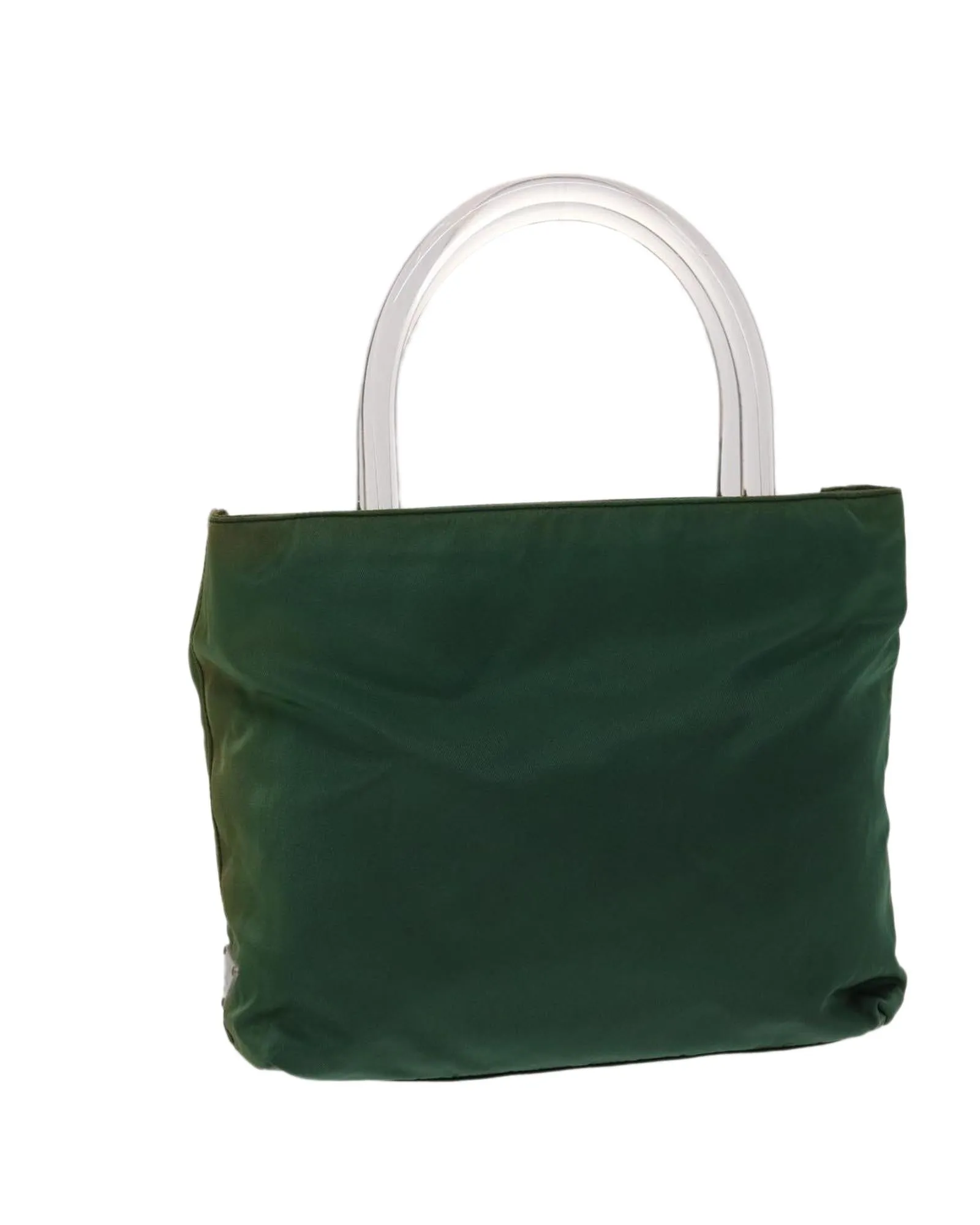 Green Nylon Hand Bag with Authenticity Card