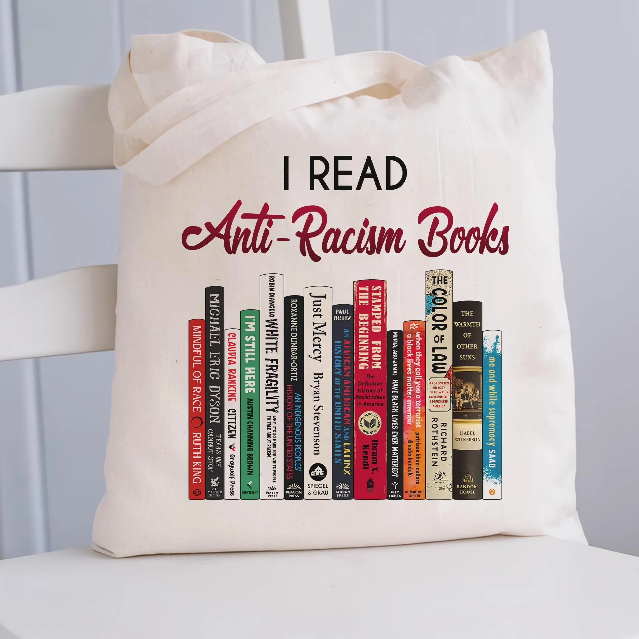 I Read Anti-Racism Books 2 Book Lovers Gift TBW315