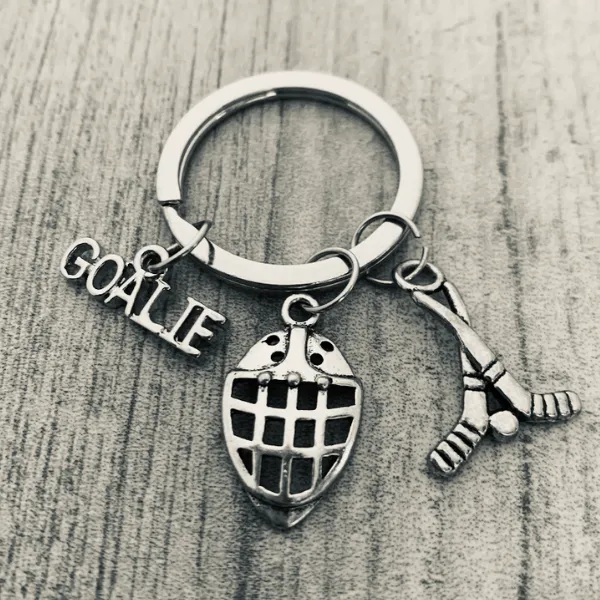 Ice Hockey Goalie Keychain - Pick Charm