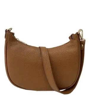 Italian Leather Natural Shoulder Bag